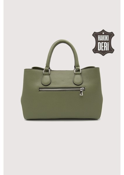 Hakiki Deri Yeşil Kadın Kol Çantası Uzun Askılı SMR7666 fiyatları