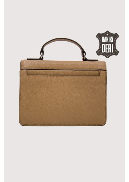 Hakiki Deri Kadın El Çantası Camel SMR9022 modelleri