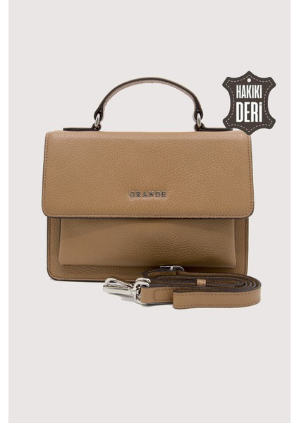 Hakiki Deri Kadın El Çantası Camel SMR9022 fırsatları