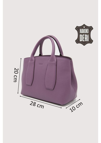 Hakiki Deri Kadın El Çantası Mürdüm SMR9226 fiyatları