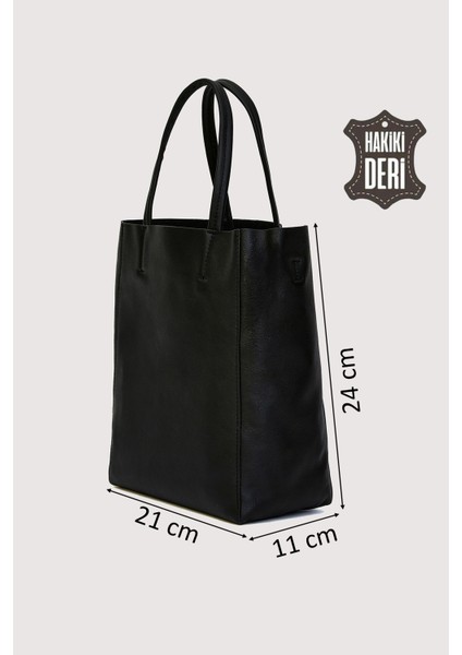 Hakiki Deri Kadın El Çantası Siyah SMR8751 fiyatları