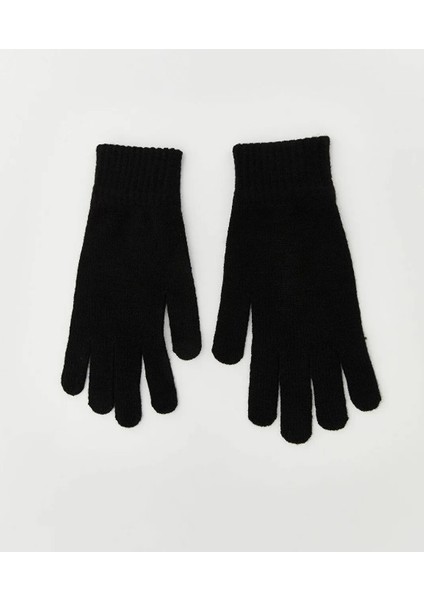 Erkek Örgü Eldiven Siyah Standart fiyatları