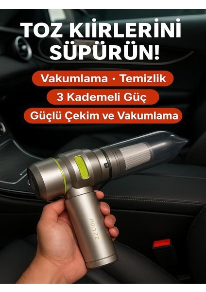 17000PA Güçlü Vakum & Üfleme - Kablosuz Taşınabilir Araç Içi Çok Amaçlı El Süpürgesi modelleri