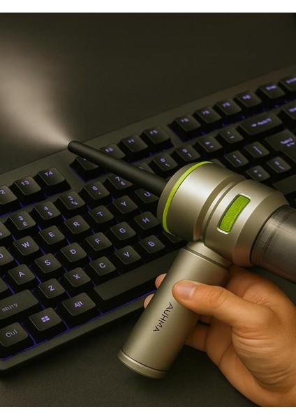 17000PA Güçlü Vakum & Üfleme - Kablosuz Taşınabilir Araç Içi Çok Amaçlı El Süpürgesi