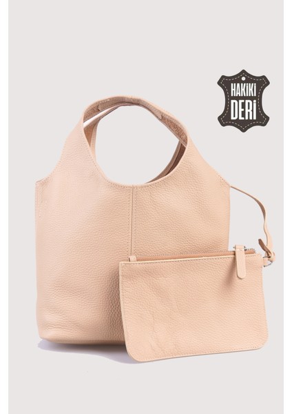 Hakiki Deri Kadın El Çantası Pudra SMR9200 modelleri