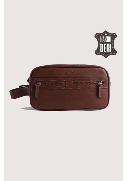 Hakiki Deri Erkek Takım Çantası Taba SMR8518