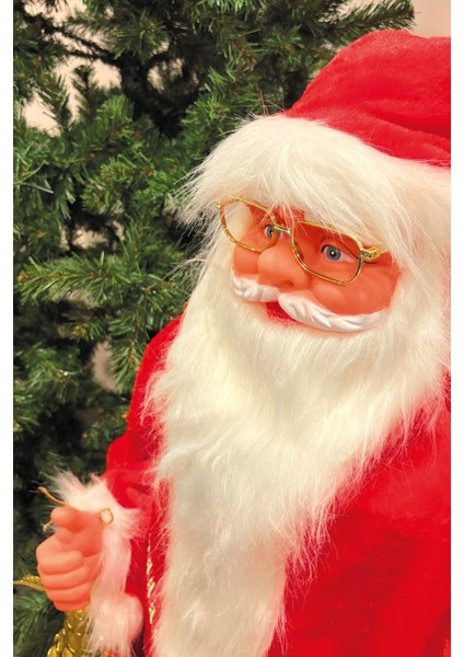 Yılbaşı 120CM Hareketli Noel Baba Şarkı Söyler