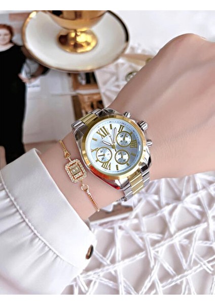 Kadın Kol Saati Mk Model Limited Edition Metal Kasa ve Kayış ile Şık Tasarım