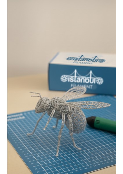 Istanbul Filament 3D Baskı Pla Filament Gümüş 1 kg Ø 1,75MM ± 0,05 mm Bambu Lab Uyumlu