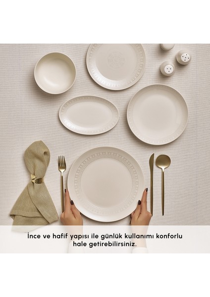 Forever Bone Artiste 53 Parça 12 Kişilik Yemek Takımı