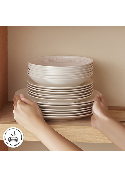 Forever Bone Artiste 53 Parça 12 Kişilik Yemek Takımı