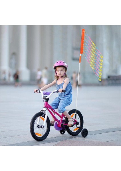 Güvenli Yansıtıcı Uyarı Bayrağı Için Direkli Ayarlanabilir Bisiklet Bayrağı (Yurt Dışından) modelleri