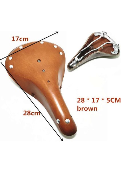 Retro Vintage Bisiklet Sele Minderi 3 Yaylı, Kahverengi (Yurt Dışından) fırsatları