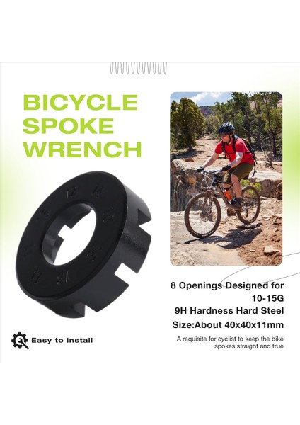 Bisiklet Jant Ayar Anahtarı 8 Yönlü Kanallı Bisiklet Jant Ayar Anahtarı (Yurt Dışından) fırsatları