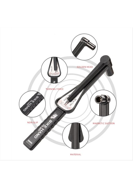Bıke Hand YC-637 Bisiklet Işaret Tipi Tork Anahtarı Altıgen Anahtar Aracı (Yurt Dışından) modelleri
