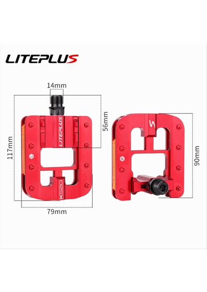 Liteplus Bisiklet Pedalları Windward Küçük Tekerlekli Katlanır Bisiklet Pedalları, B (Yurt Dışından) modelleri