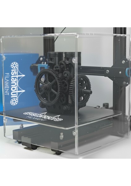 Istanbul Filament 3D Printer Filament Asa Siyah 1 kg Ø 1,75MM ± 0,05 mm (3d Yazıcı Kartuşu) Bambu Lab Uyumlu