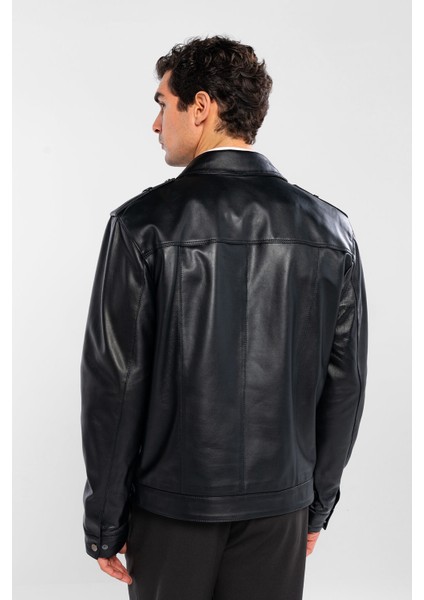 Erkek Hakiki Deri Siyah Deri Mont 415 ER-330 Erk Dr Mont SK24/25 Sıyah Dr fiyatları