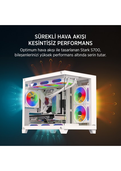 James Donkey Stark S700 750W Beyaz Gamıng Kasa indirimleri