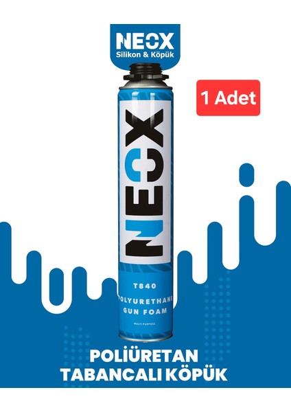 Poliüretan Tabancalı Montaj Köpüğü 840 gr / 750 ml