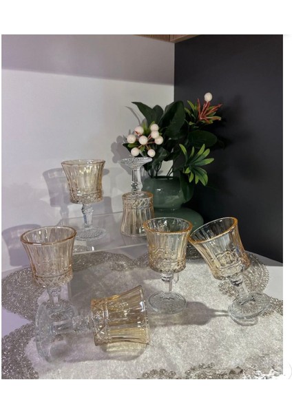 Luciana Bal Rengi 6 Adet Cam Kahve Yanı Bardağı fiyatları