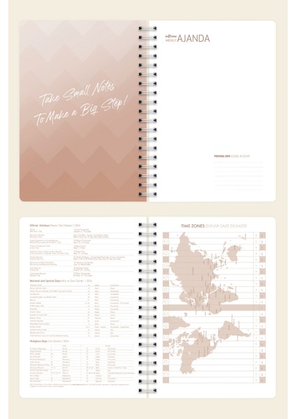 2026 Haftalık Ajanda Spiralli A5 12 Aylık Bold