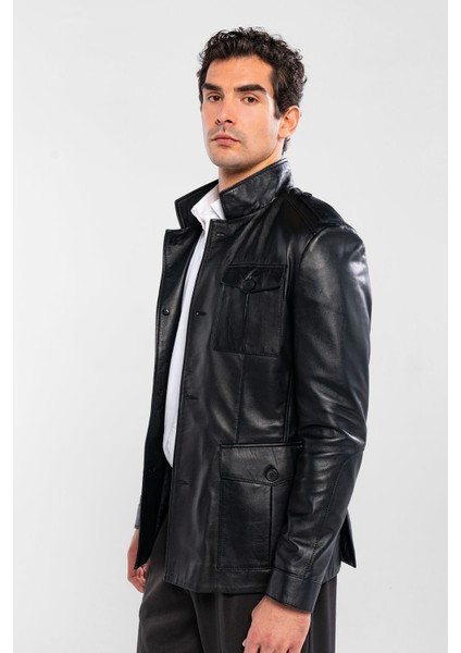 Erkek Hakiki Deri Siyah Deri Mont 415 K-757 Erk Dr Mont SK24/25 Sıyah Dr fiyatları