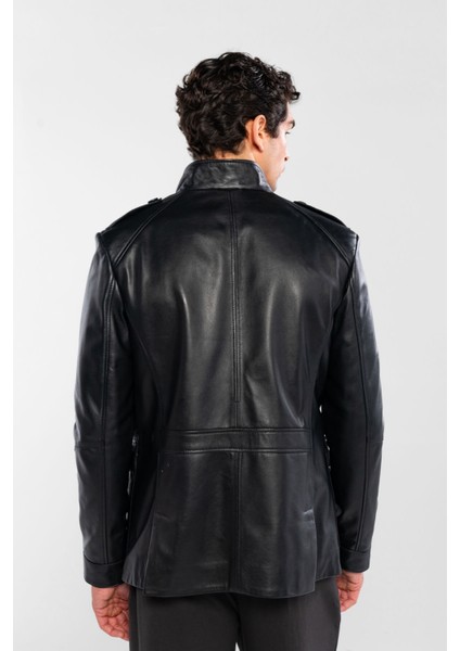 Erkek Hakiki Deri Siyah Deri Mont 415 K-757 Erk Dr Mont SK24/25 Sıyah Dr modelleri