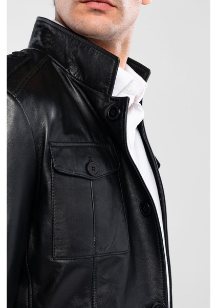 Erkek Hakiki Deri Siyah Deri Mont 415 K-757 Erk Dr Mont SK24/25 Sıyah Dr indirimleri