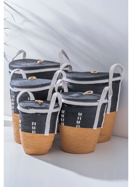 Lora Hasır 5 Li Çok Amaçlı Sepet Seti fiyatları