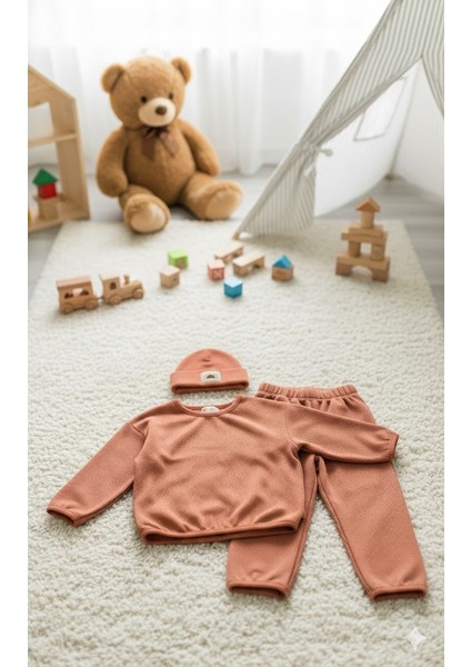 Unisex Waffle Bereli Üçlü Takım fırsatları