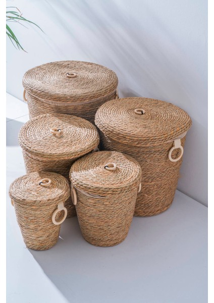 Lina Hasır 5 Li Çok Amaçlı Sepet Seti