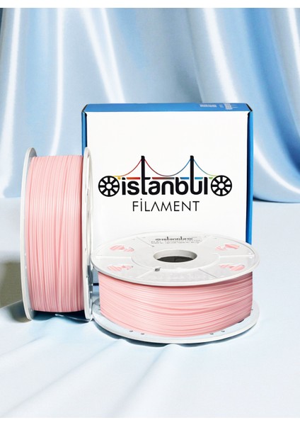 Istanbul Filament 3D Baskı Pla Filament Pastel Pembe 1 kg Ø 1,75MM ± 0,05 mm Bambu Lab Uyumlu
