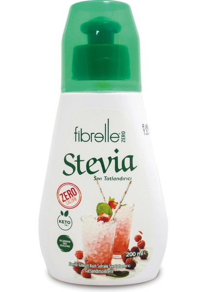 Zero Stevialı Sıvı Tatlandırıcı 200 ml