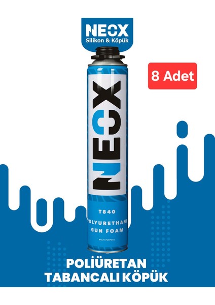 Poliüretan Tabancalı Montaj Köpüğü 840 gr / 750 ml