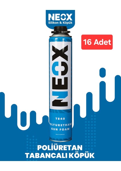 Poliüretan Tabancalı Montaj Köpüğü 840 gr / 750 ml