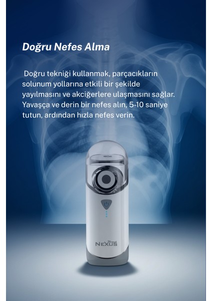 Yetişkinler Ve Çocuklar Için Şarj Edilebilir Taşınabilir Mesh Nebulizatör