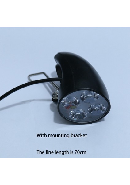 36V 48V Elektrikli Bisiklet Işığı 4 LED Ön Far ve Korna (Yurt Dışından) indirimleri