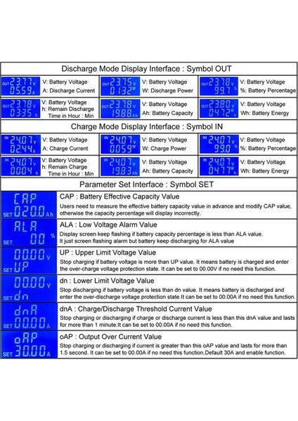 Songle Coulomb Ölçer Güç Göstergesi Lityum Pil Testi Aşırı Şarj ve Deşarj Koruması Akım 30A Ölçer (Yurt Dışından) modelleri