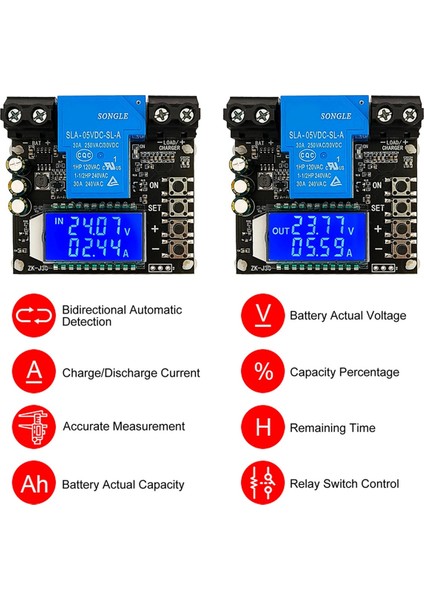 Songle Coulomb Ölçer Güç Göstergesi Lityum Pil Testi Aşırı Şarj ve Deşarj Koruması Akım 30A Ölçer (Yurt Dışından) indirimleri