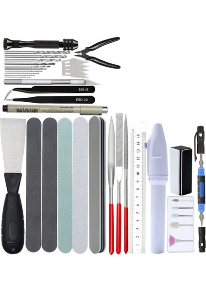 42'si 1 Arada Model Yapım Alet Seti Kombinasyonu Aksesuar Kitleri (Yurt Dışından)