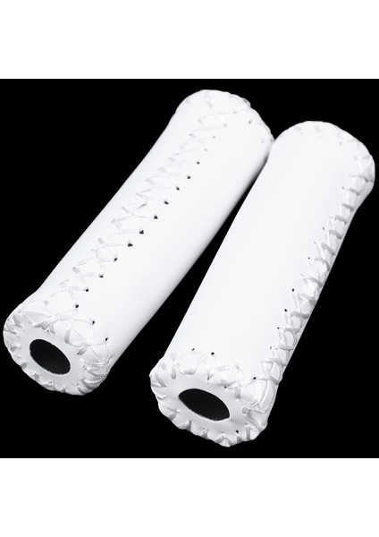 2x Deri Bisiklet Tutma Yerleri Gidon Tutma Yerleri Kapağı Beyaz (Yurt Dışından) fırsatları