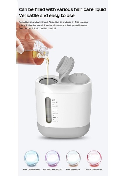 Yeni Saç Derisi Yağı Aplikatörü Masaj Aleti Saç Dökülmesine Karşı Bitkisel Tonik Saç Sıvısı Rehberi Elektrikli Baş Masajı Tarak Aplikatörü (Yurt Dışından)