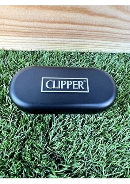 CLIPPER Parlak Gökkuşağı Taşlı Çakmak Rüzgar Geçirmez Çakmak Gazı