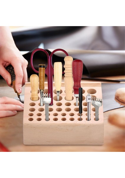 46 Delikli Deri El Sanatları Alet Tutucu, Deri Işleme Alet Tutucu, (Yurt Dışından) fiyatları