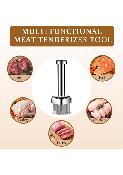 Biftek, Sığır Eti ve Domuz Eti Için Ağır Hizmet Tipi 304 Paslanmaz Çelik Et Dövücü (Yurt Dışından) fırsatları