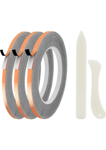 3'lü Paket Vitray Folyo, Bakır Bant (0,2/0,23/0,27 Inç x 36 Ft) (Yurt Dışından)