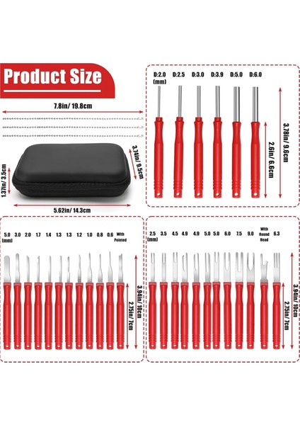 30+4p Terminal Pimi Çıkarma Alet Takımı, Elektrik Konnektörü Pimi Çıkarma (Yurt Dışından) fiyatları