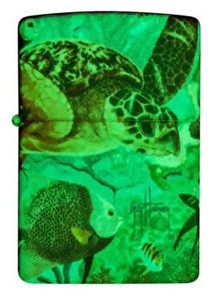 Çakmak Glow In The Dark Mat Beyaz Pirinç Alaşım Benzinli Hediye Seçeneği