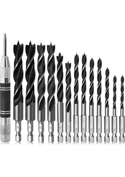 13 Parça Brad-Point Ahşap Matkap Ucu Seti (Yurt Dışından)
